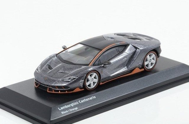 Lamborghini Centenario Black/orange 1:64 scale model car - kyosho