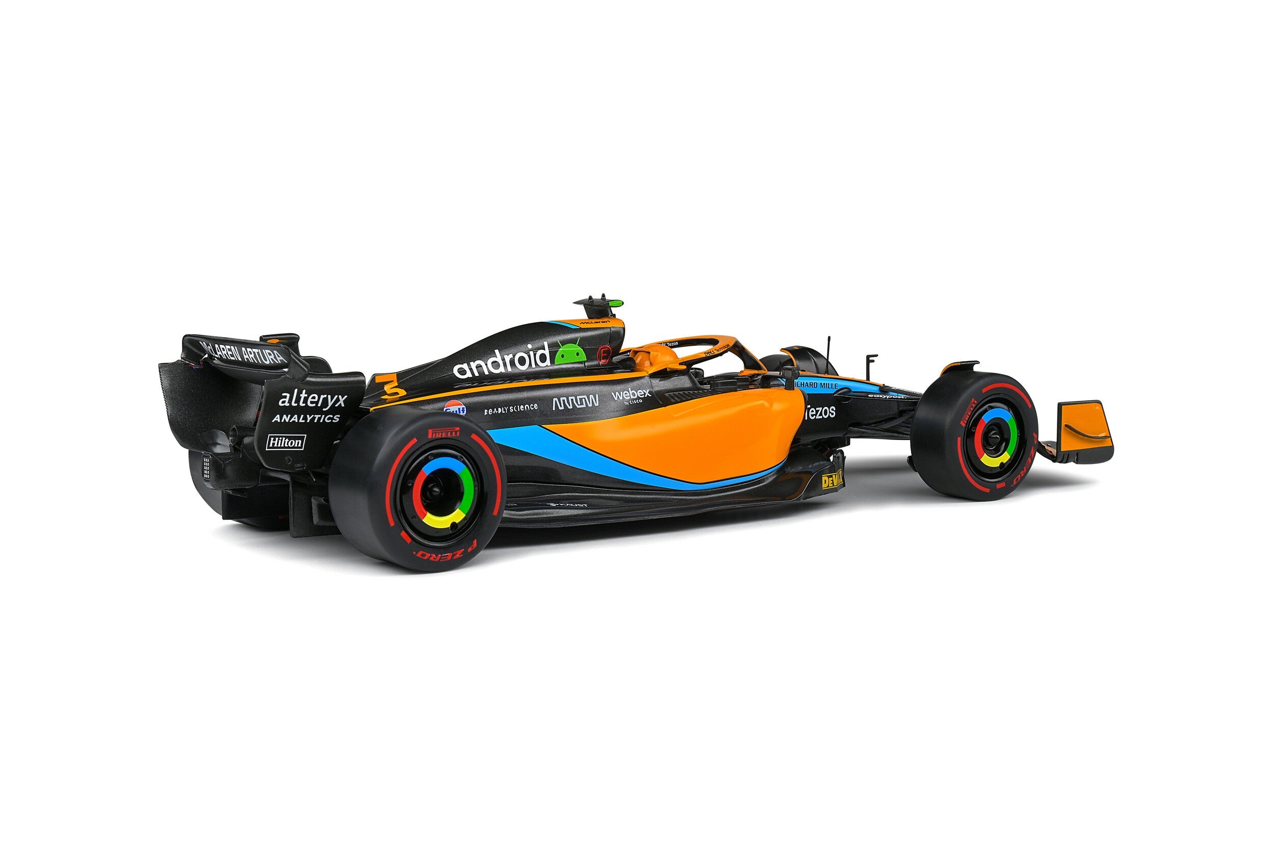 McLaren MCL36 D.RICCIARDO Orange Australia GP 2022 1:18 scale model car