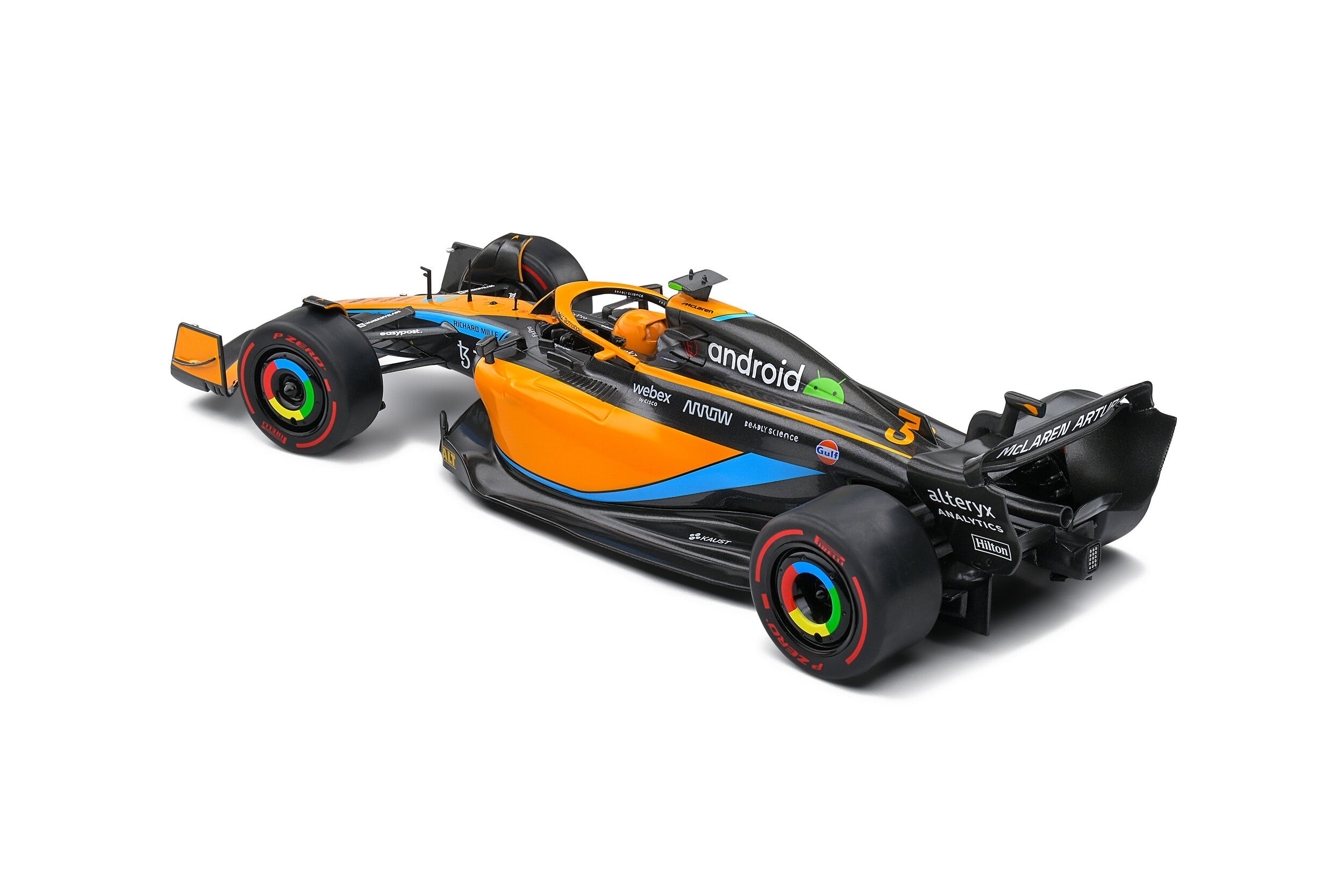 McLaren MCL36 D.RICCIARDO Orange Australia GP 2022 1:18 scale model car