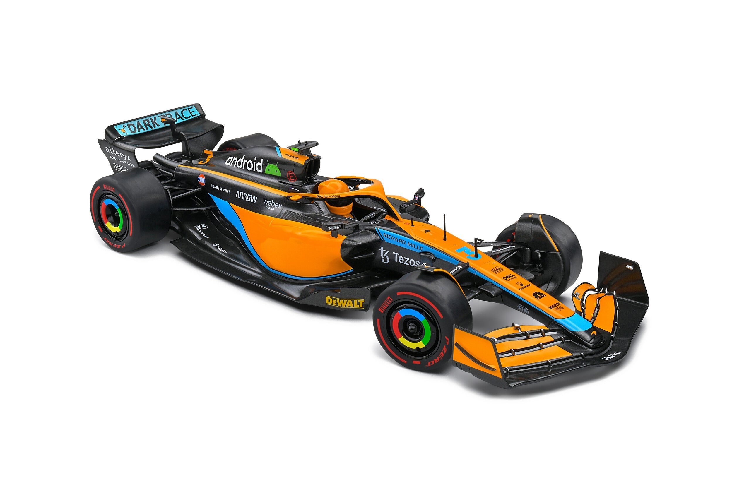McLaren MCL36 D.RICCIARDO Orange Australia GP 2022 1:18 scale model car