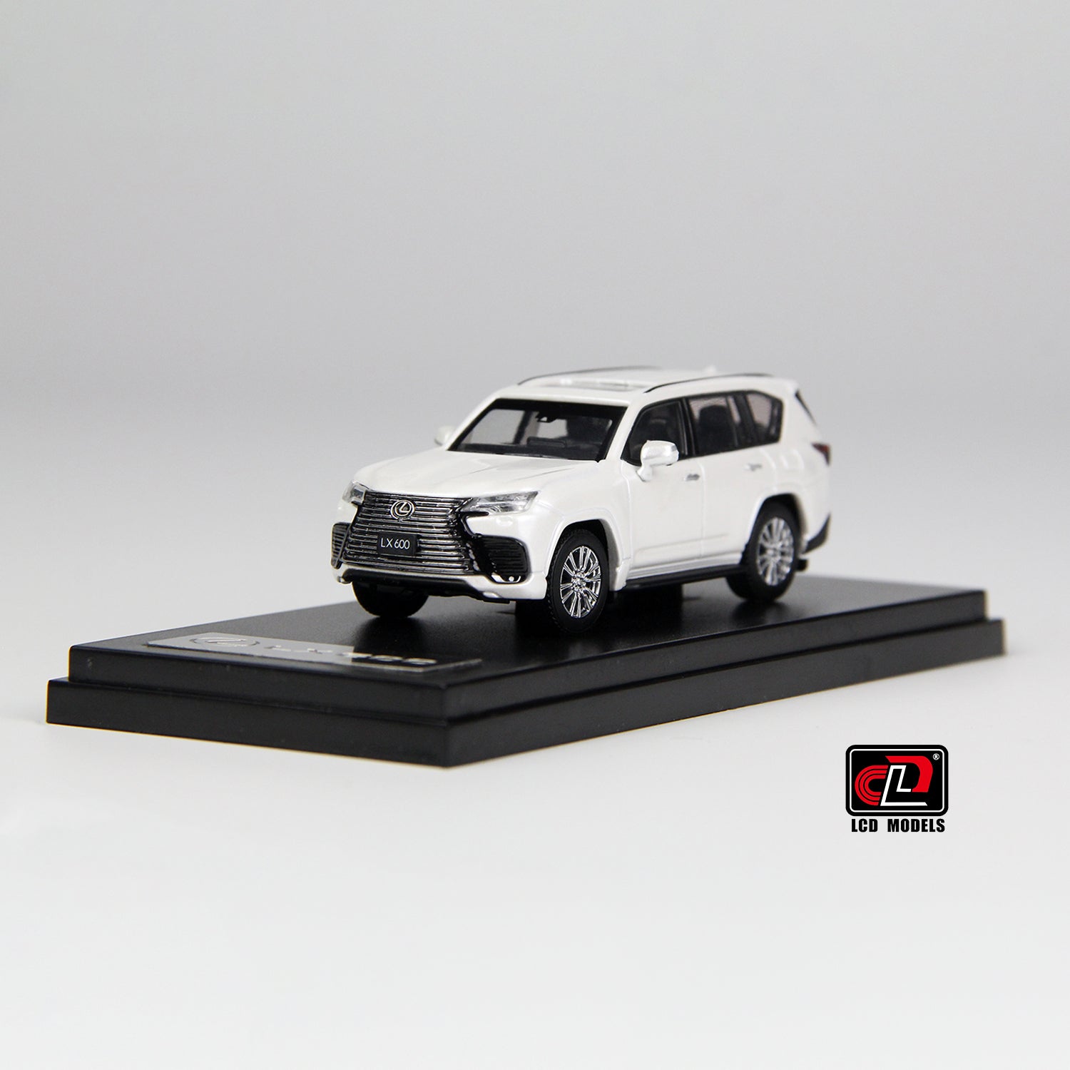 Lexus LX600 White 1:64 scale model car - LCD models