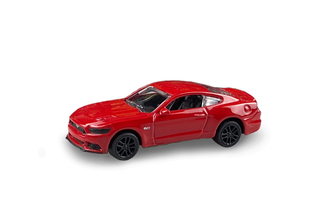 Ford Mustang GT Red 2015 Eternal classic series 1:64 scale model car - Bburago