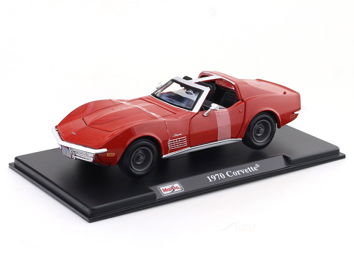 1970 Chevrolet Corvette red 1:24 Maisto licensed diecast Scale Model car collectible