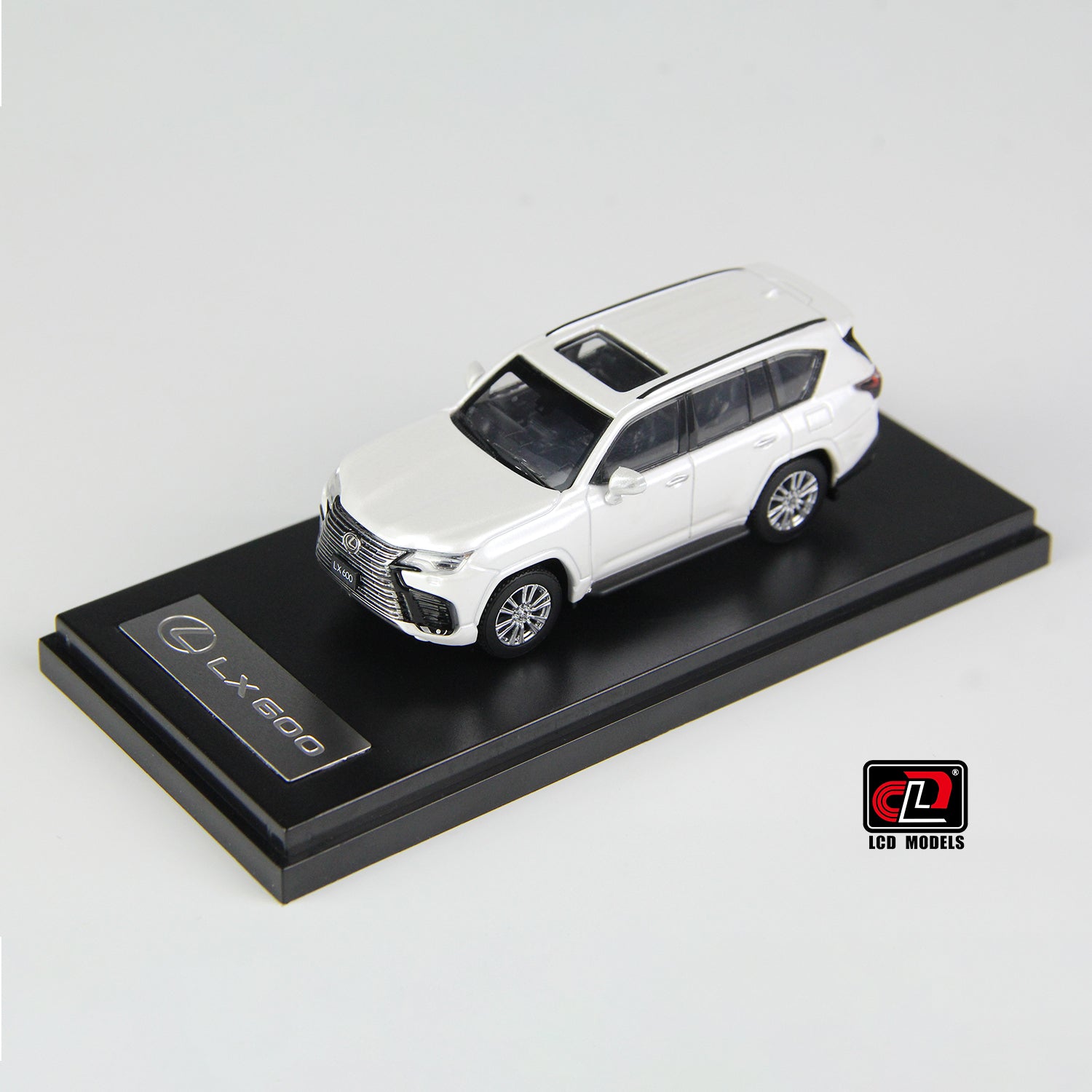 Lexus LX600 White 1:64 scale model car - LCD models