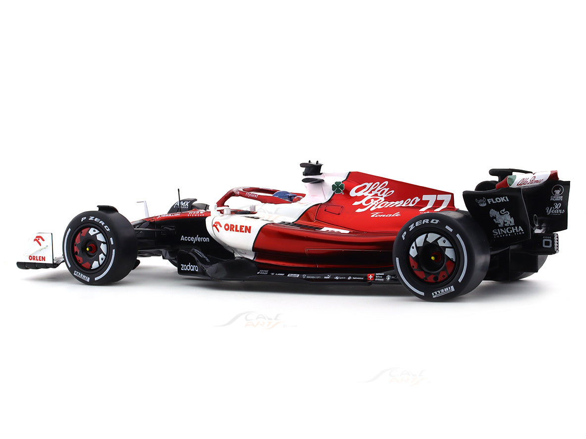 2022 Alfa-Romeo C42 #77 Valtteri Bottas 1:18 diecast scale model car collectible