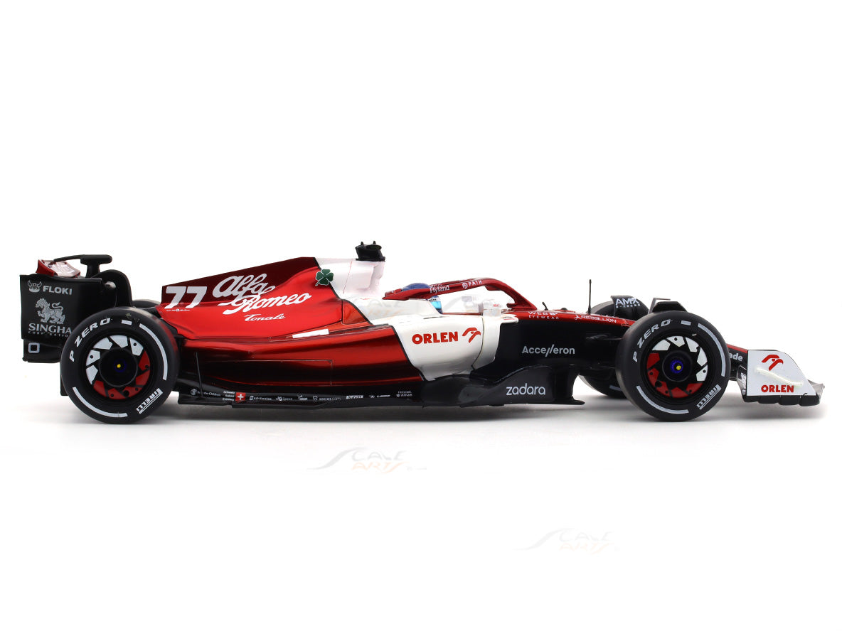 2022 Alfa-Romeo C42 #77 Valtteri Bottas 1:18 diecast scale model car collectible