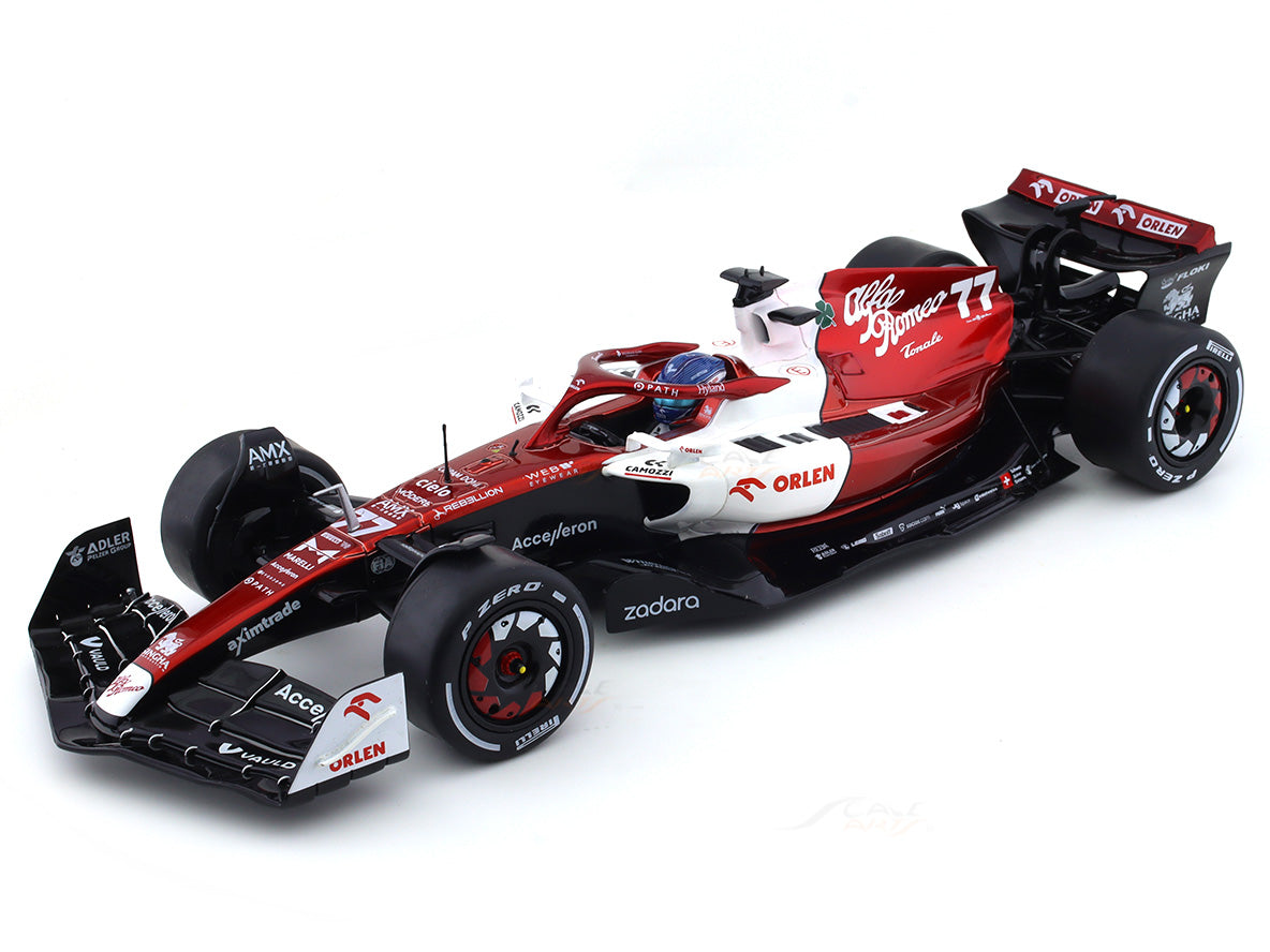 2022 Alfa-Romeo C42 #77 Valtteri Bottas 1:18 diecast scale model car collectible