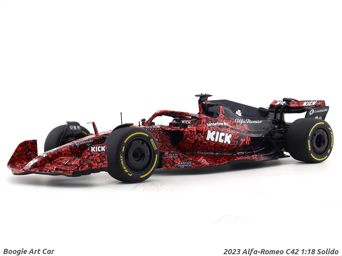 2023 Alfa-Romeo C42 BOOGIE Art Car 1:18 diecast scale model car collectible