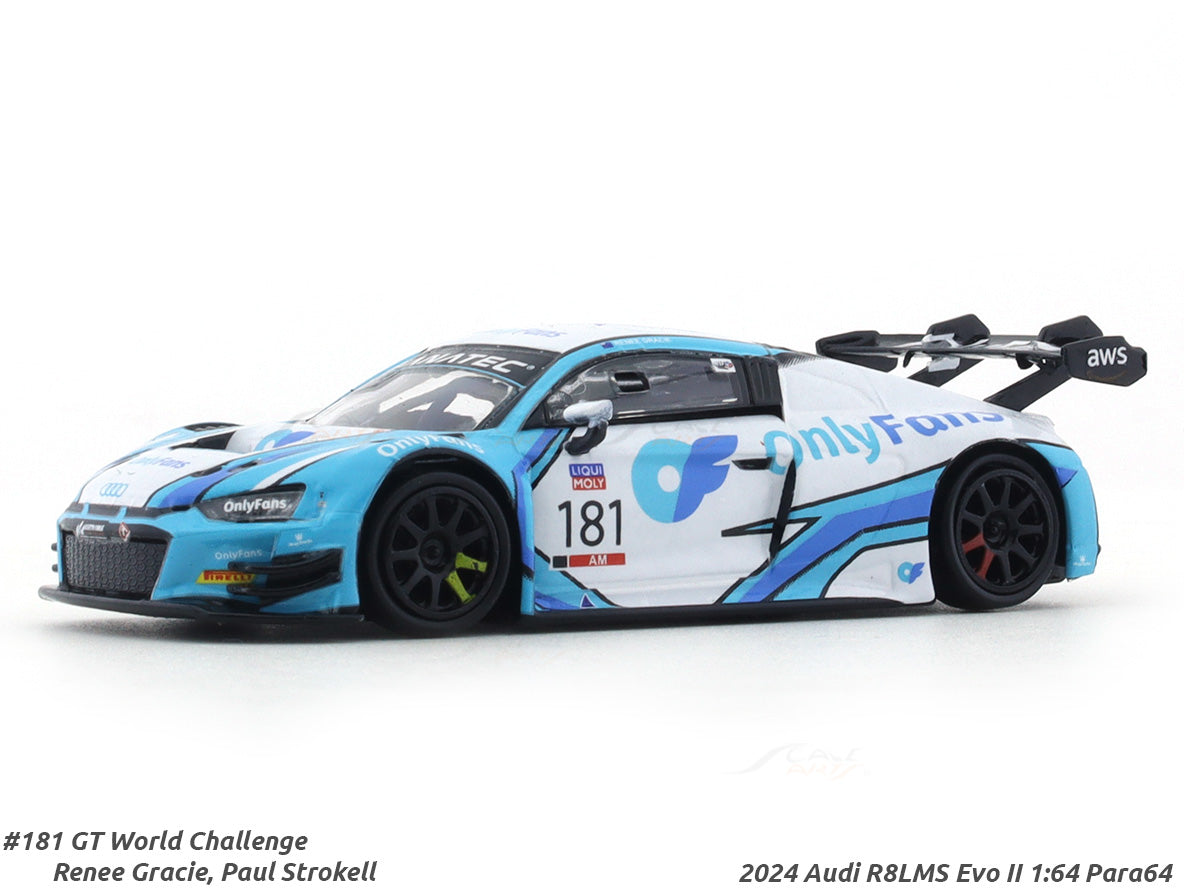 2024 Audi R8LMS Evo II GTWC Australia OnlyFans #181 1:64 Para64 diecast scale model car