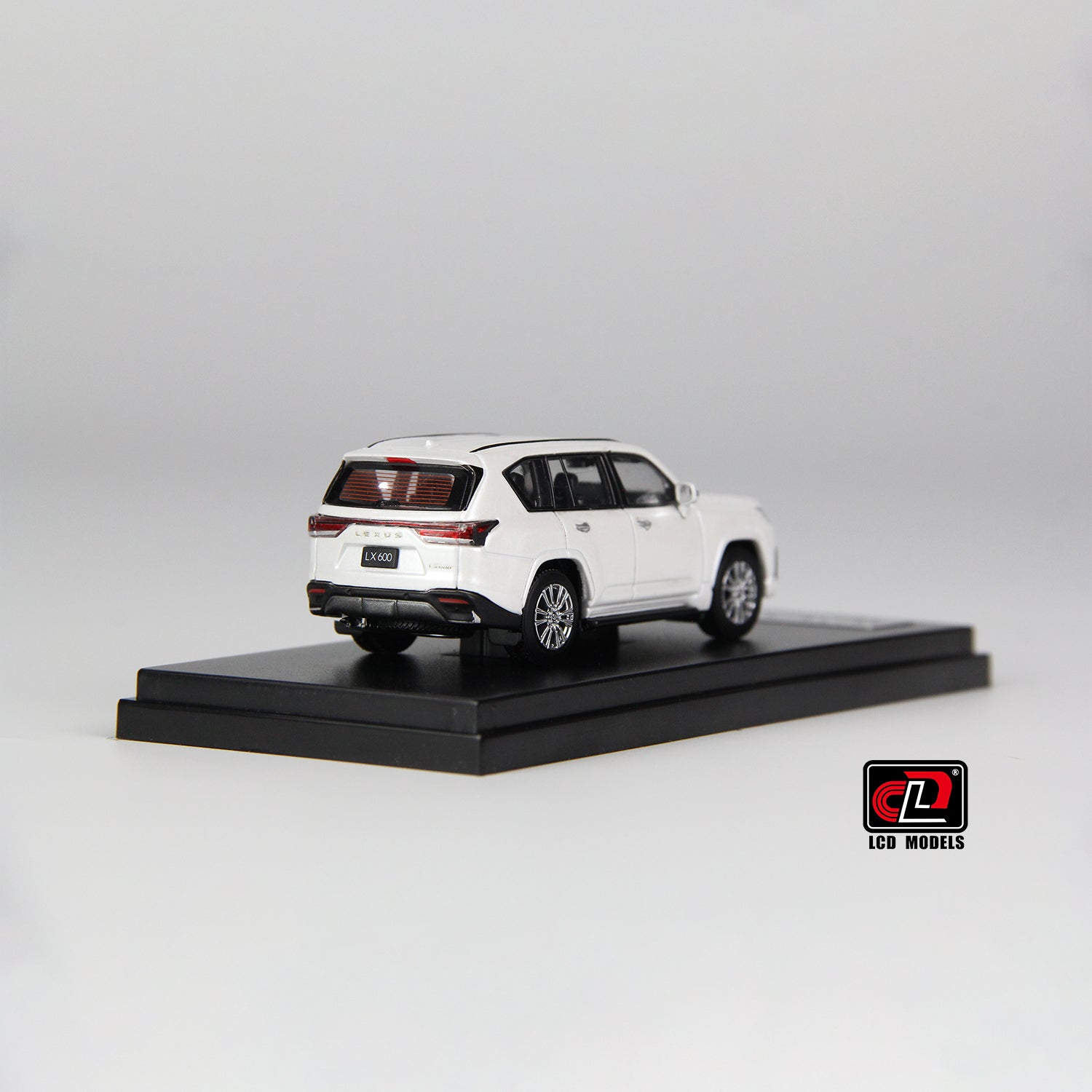 Lexus LX600 White 1:64 scale model car - LCD models