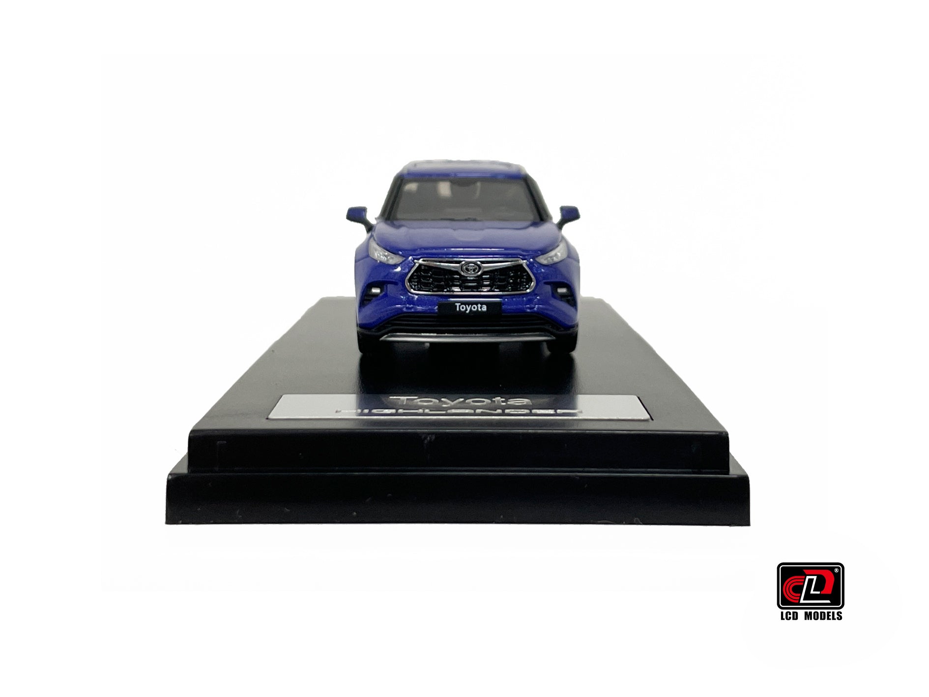 Toyota HighLander Blue 1:64 scale model car - LCD models