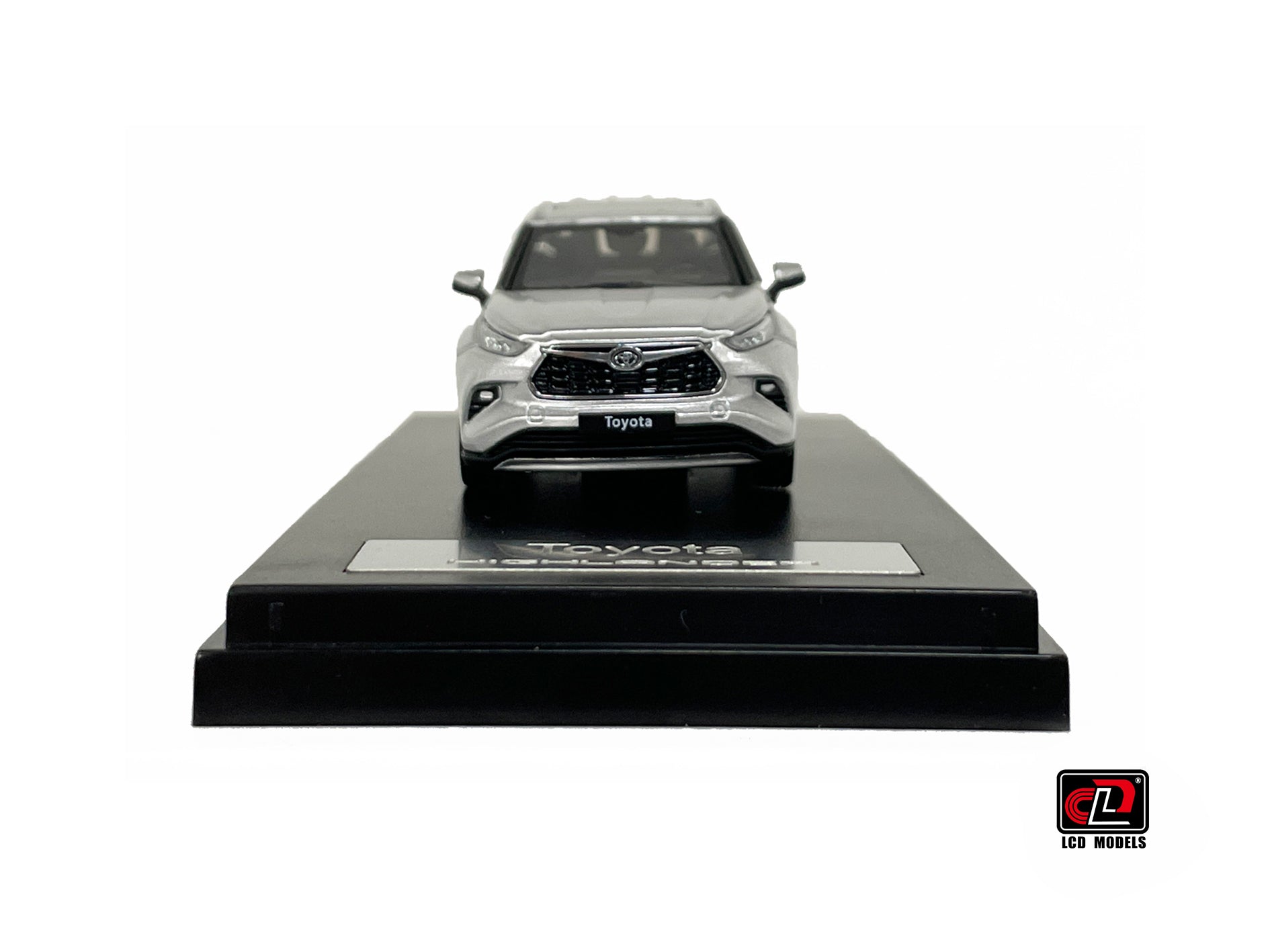 Toyota HighLander White 1:64 scale model car - LCD models