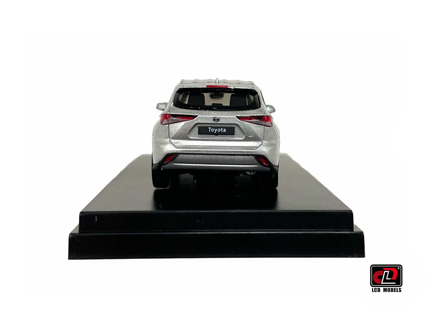 Toyota HighLander White 1:64 scale model car - LCD models