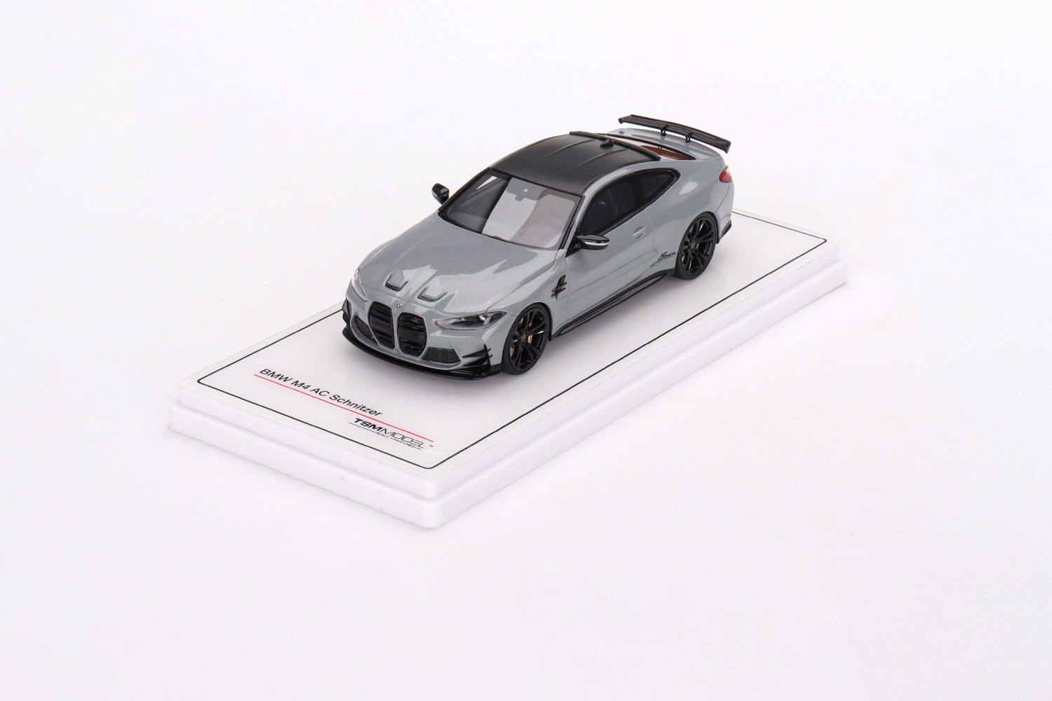 Damaged/Broken acrylic case - BMW M4 by AC Schnitzer Brooklyn Grey Metallic 1:43 scale model car - TSM model