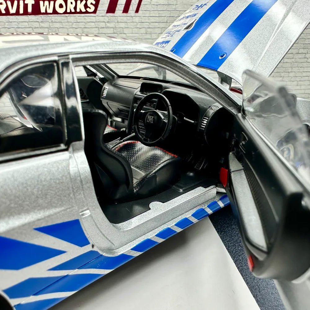 Nissan GTR R34 Skyline 1:24 SCALE Fast and furious paul walker car