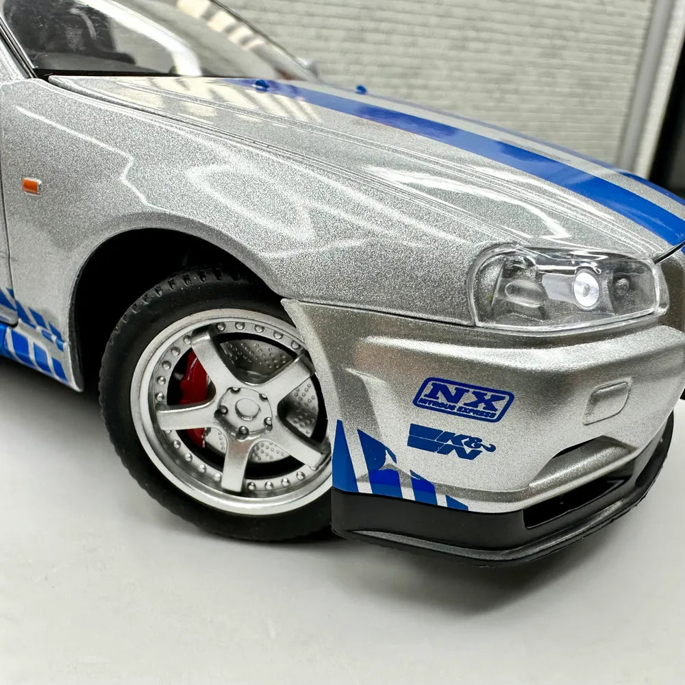 Nissan GTR R34 Skyline 1:24 SCALE Fast and furious paul walker car