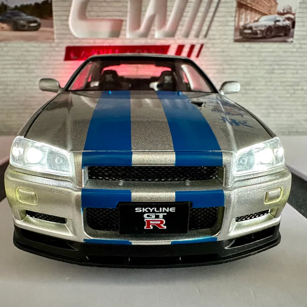 Nissan GTR R34 Skyline 1:24 SCALE Fast and furious paul walker car