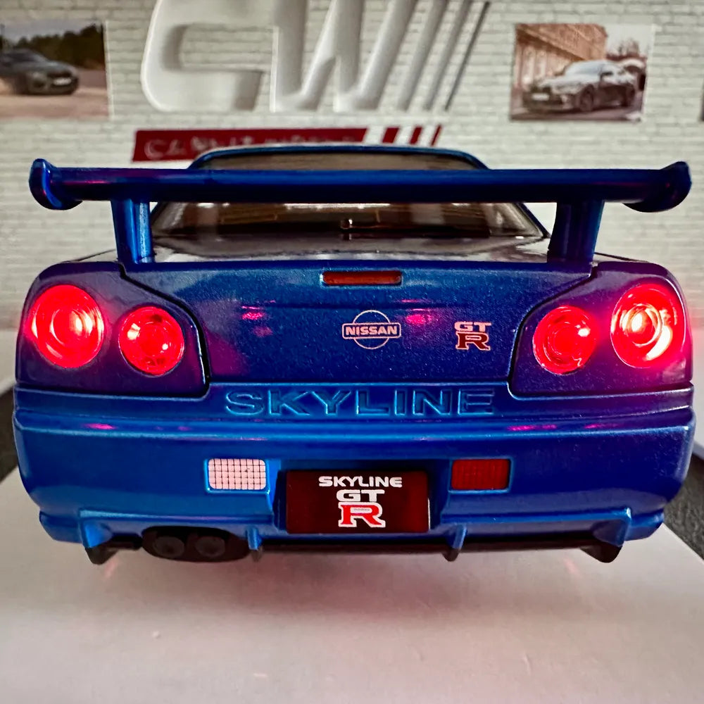 Nissan GTR R34 Skyline 1:24 SCALE Fast and furious paul walker car