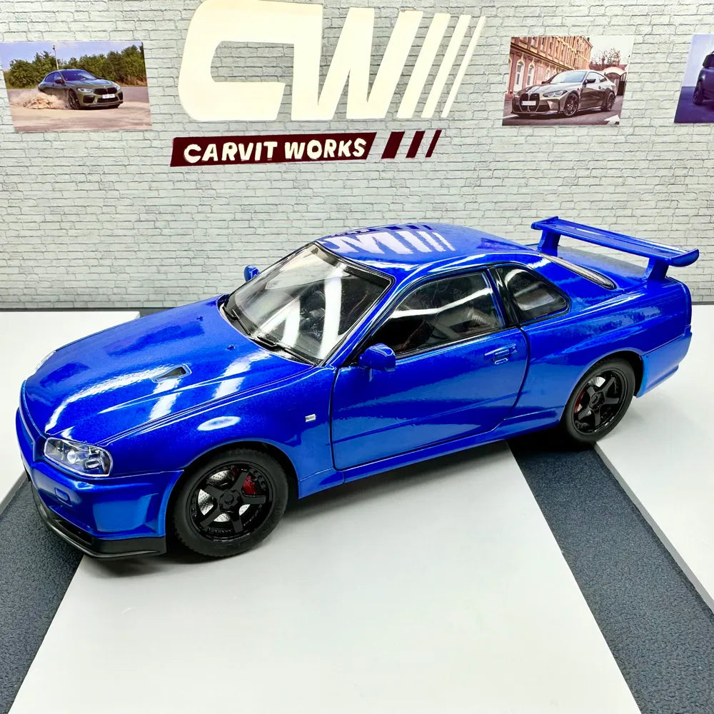 Nissan GTR R34 Skyline 1:24 SCALE Fast and furious paul walker car