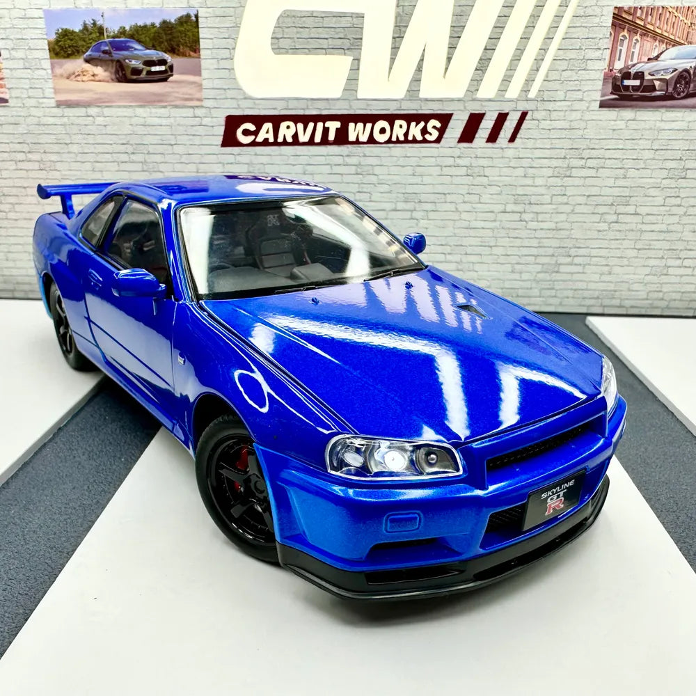 Nissan GTR R34 Skyline 1:24 SCALE Fast and furious paul walker car