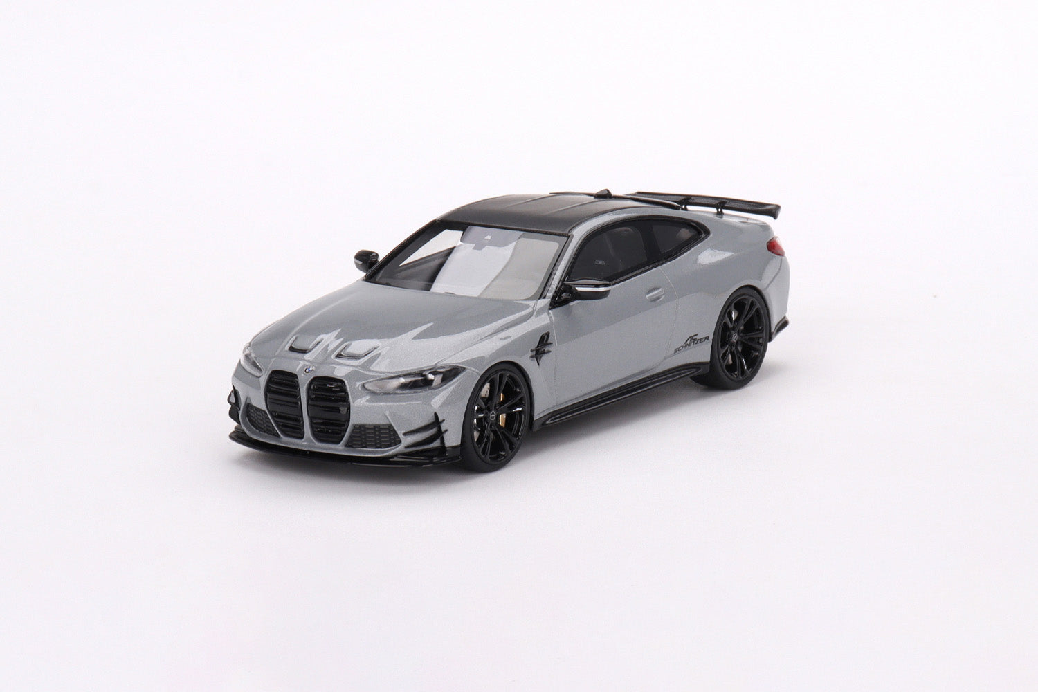 Damaged/Broken acrylic case - BMW M4 by AC Schnitzer Brooklyn Grey Metallic 1:43 scale model car - TSM model