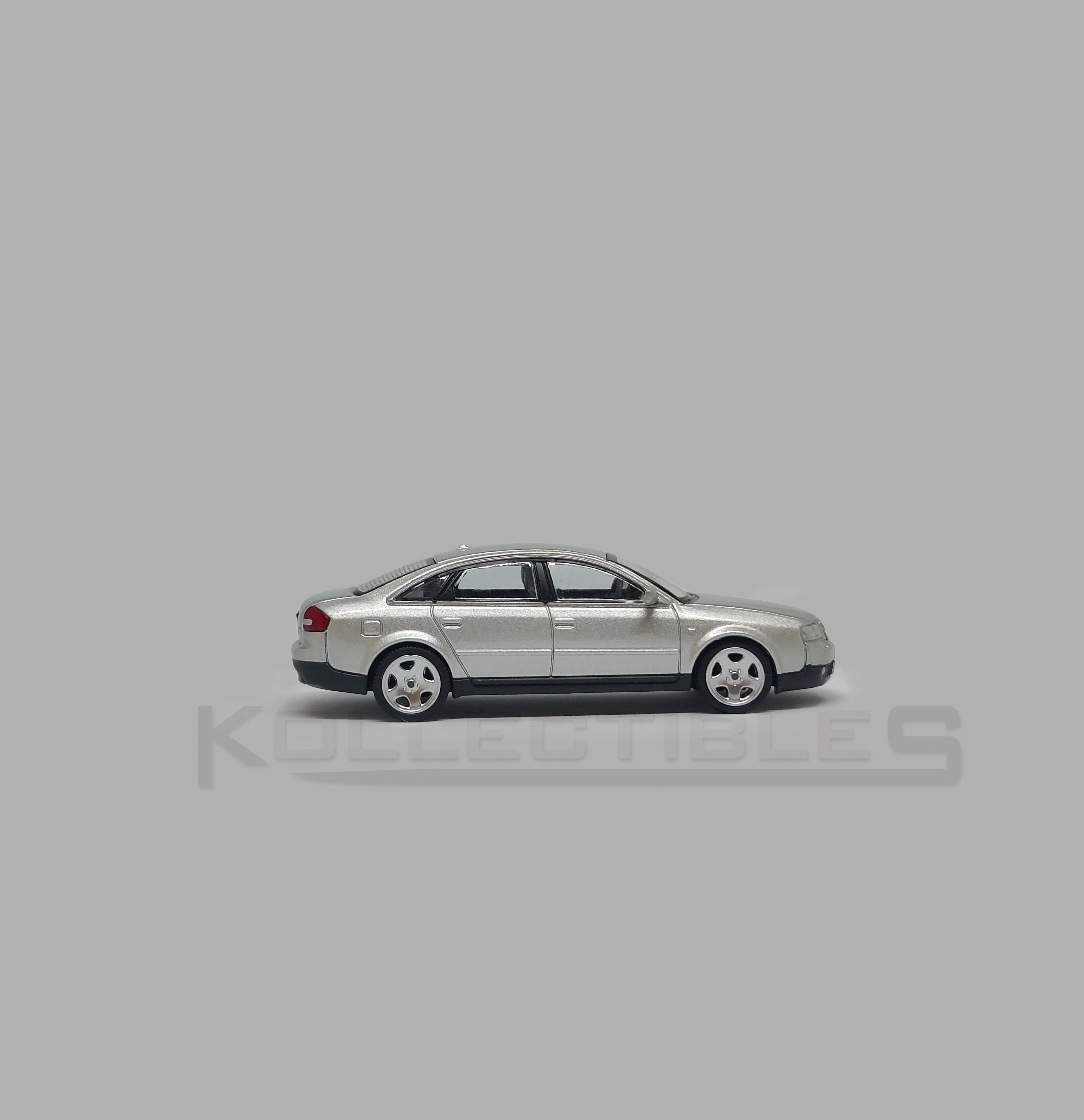 Audi A6 second generation (C5) metallic silver 1:64 scale model car - Xcartoys x Poprace