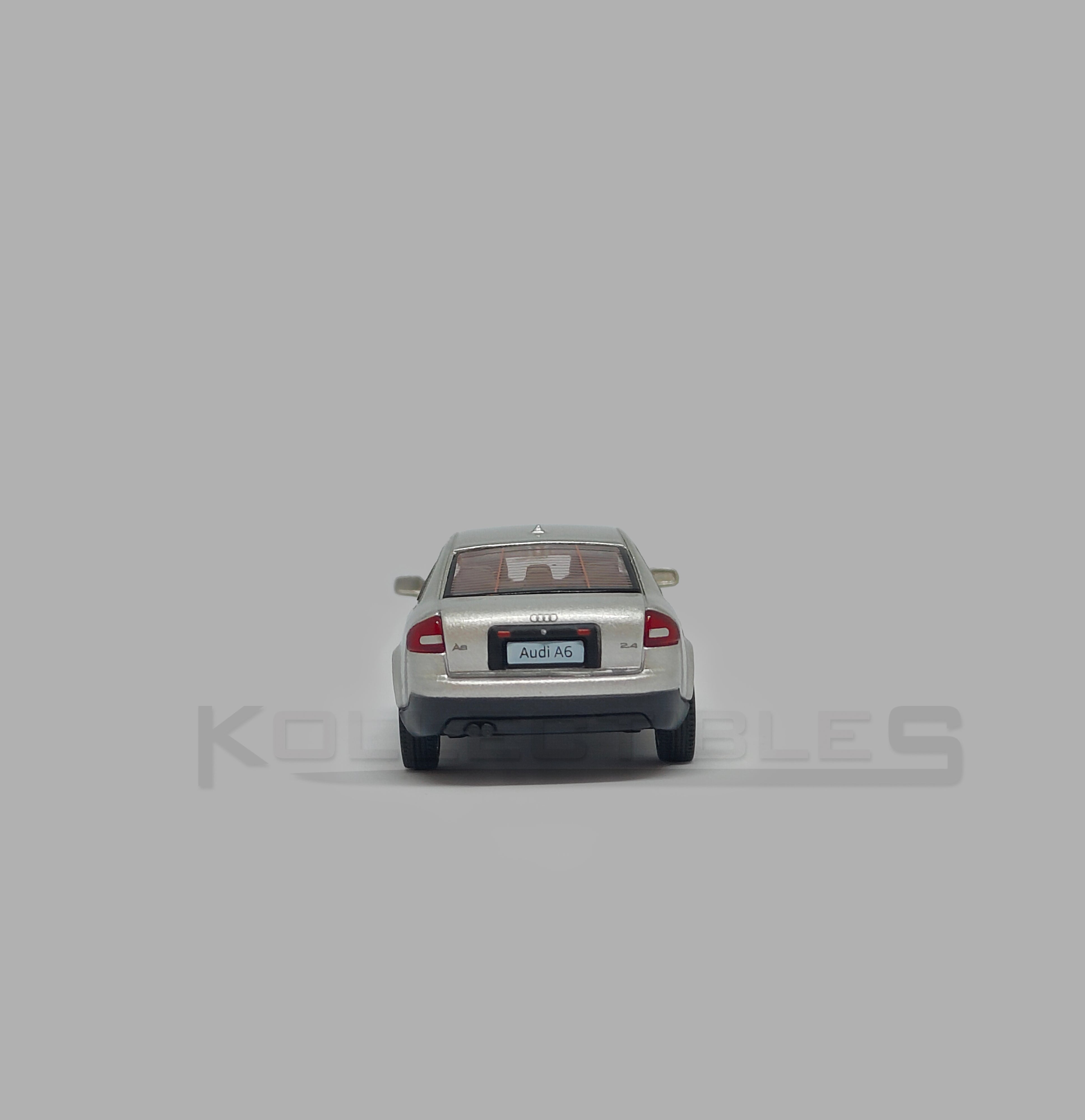 Audi A6 second generation (C5) metallic silver 1:64 scale model car - Xcartoys x Poprace