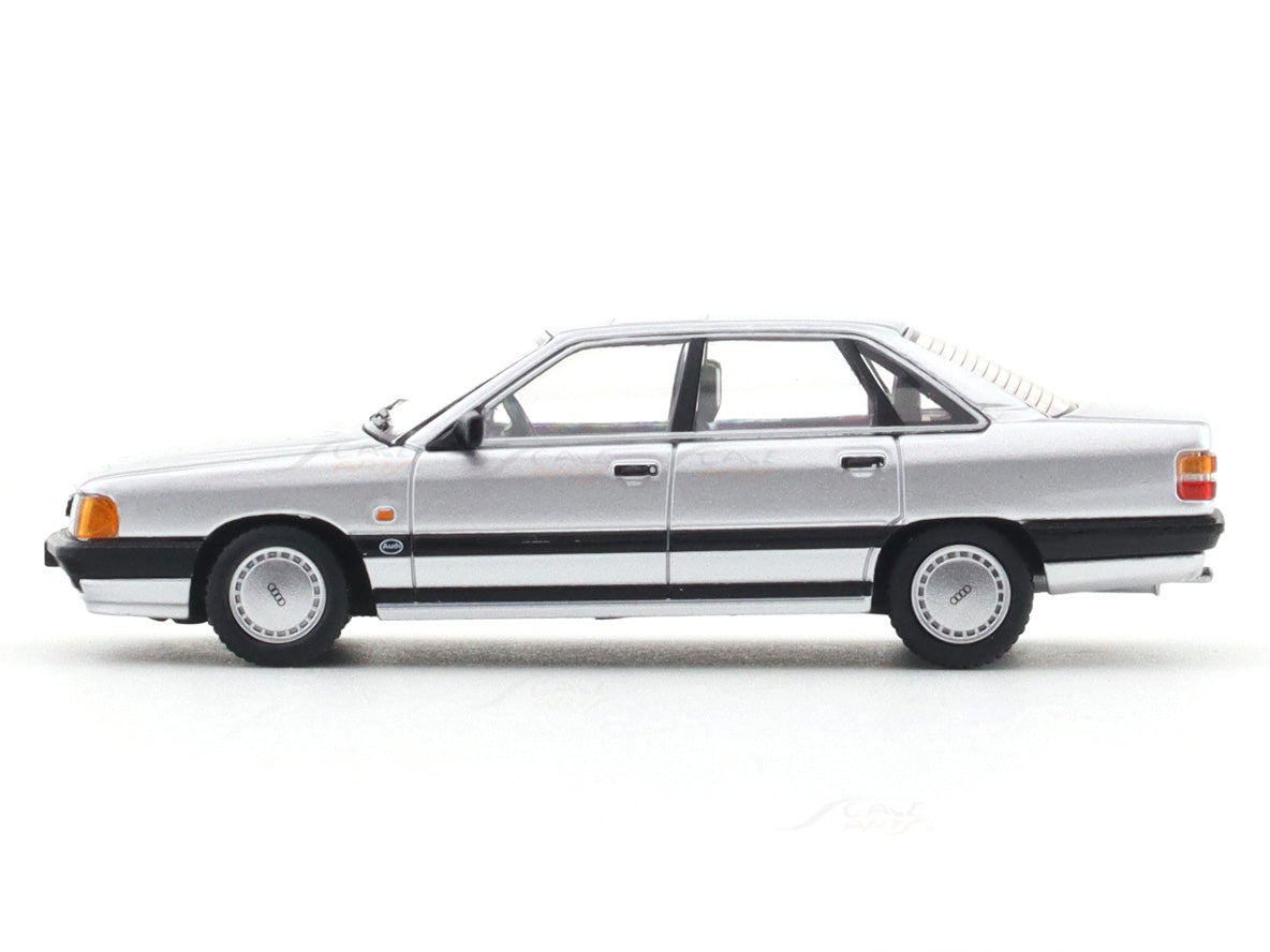Audi 100 silver 1:64 Rhino Model diecast scale model miniature car collectible
