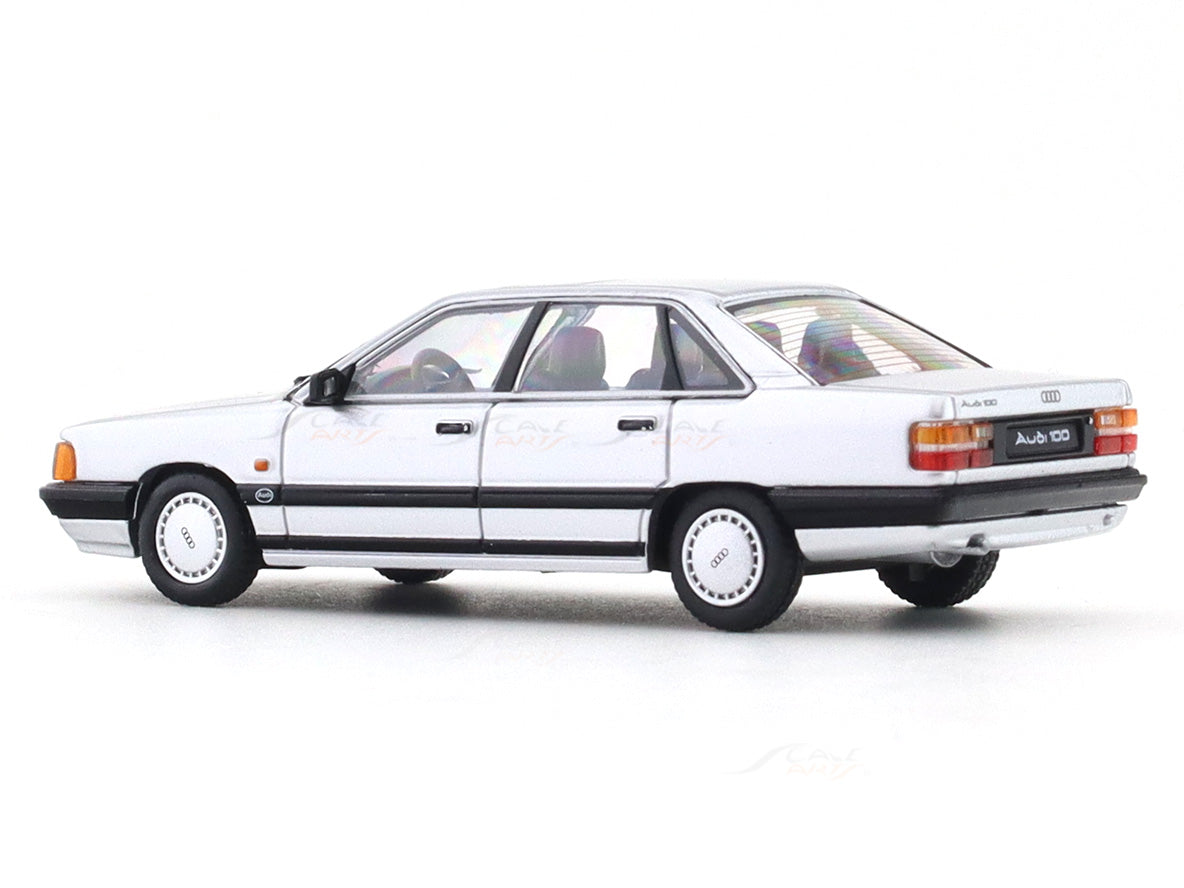 Audi 100 silver 1:64 Rhino Model diecast scale model miniature car collectible