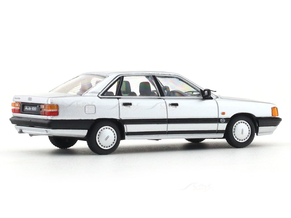 Audi 100 silver 1:64 Rhino Model diecast scale model miniature car collectible