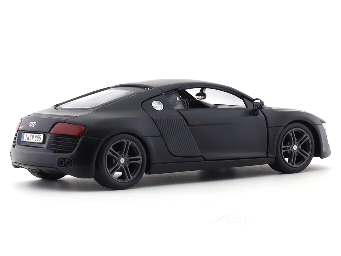 Audi R8 matte black 1:24 Maisto licensed diecast Scale Model car