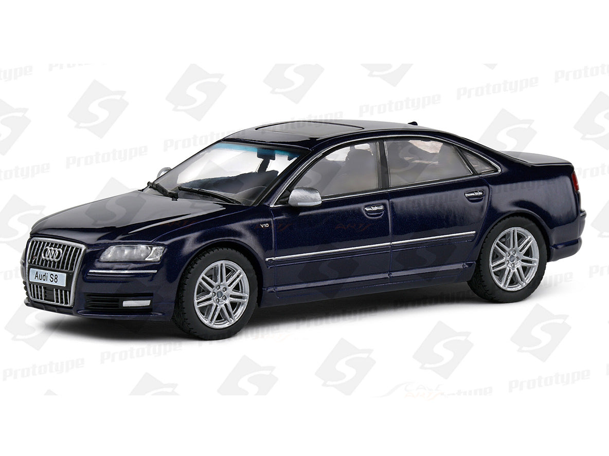 Audi S8 D3 Night blue pearl 1:43 Solido licensed diecast Scale Model collectible