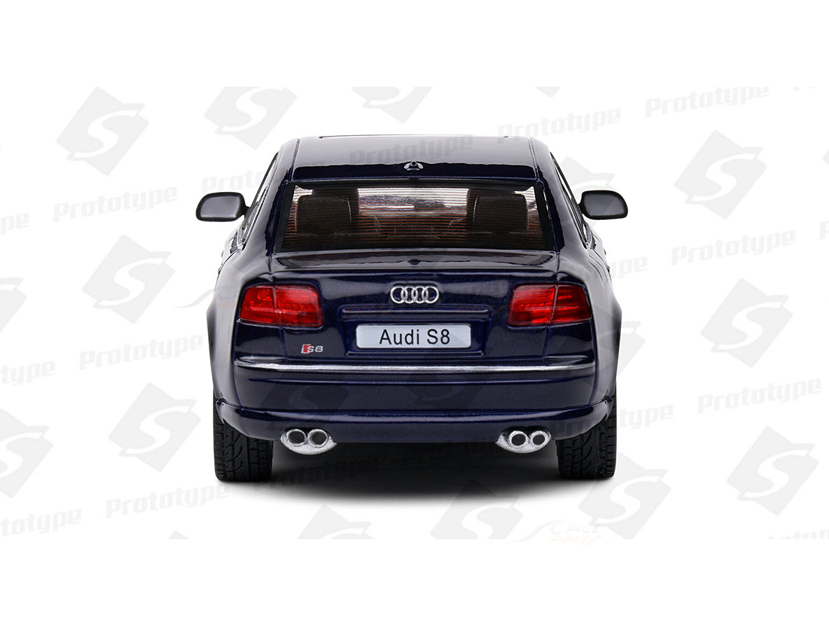 Audi S8 D3 Night blue pearl 1:43 Solido licensed diecast Scale Model collectible