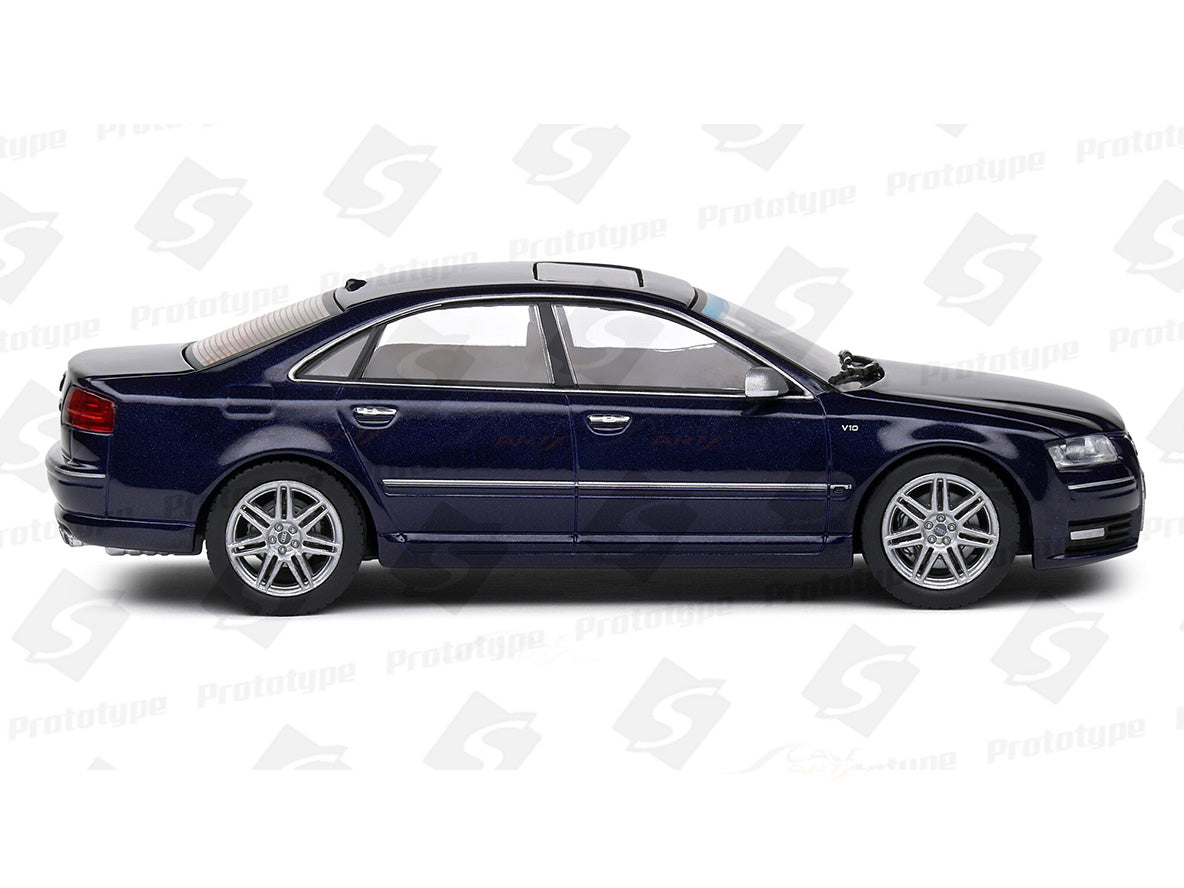 Audi S8 D3 Night blue pearl 1:43 Solido licensed diecast Scale Model collectible