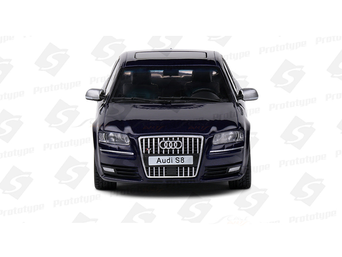 Audi S8 D3 Night blue pearl 1:43 Solido licensed diecast Scale Model collectible