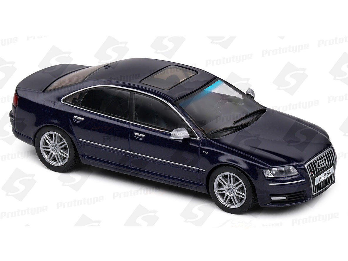 Audi S8 D3 Night blue pearl 1:43 Solido licensed diecast Scale Model collectible