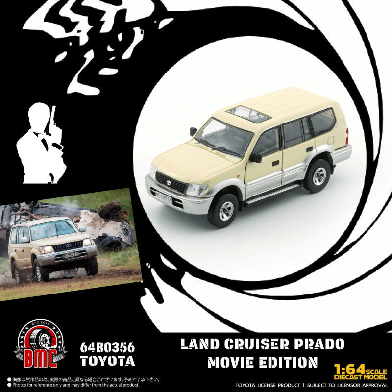 Toyota Land Cruiser Prado LC95 Ivoey 007 Movie edition (RHD) 1:64 Scale Model car – BM Creations