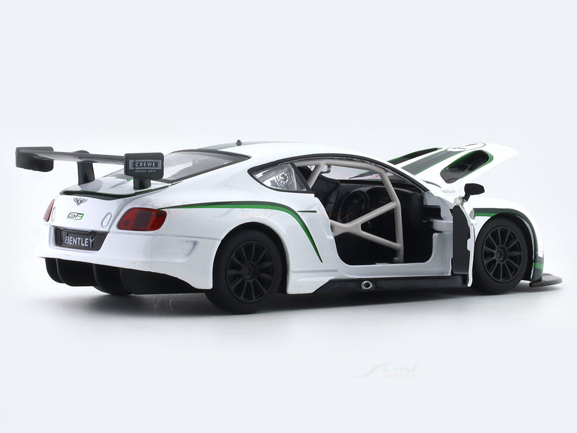 Bentley Continental GT3 white 1:24 MSZ licensed diecast Scale Model car collectible