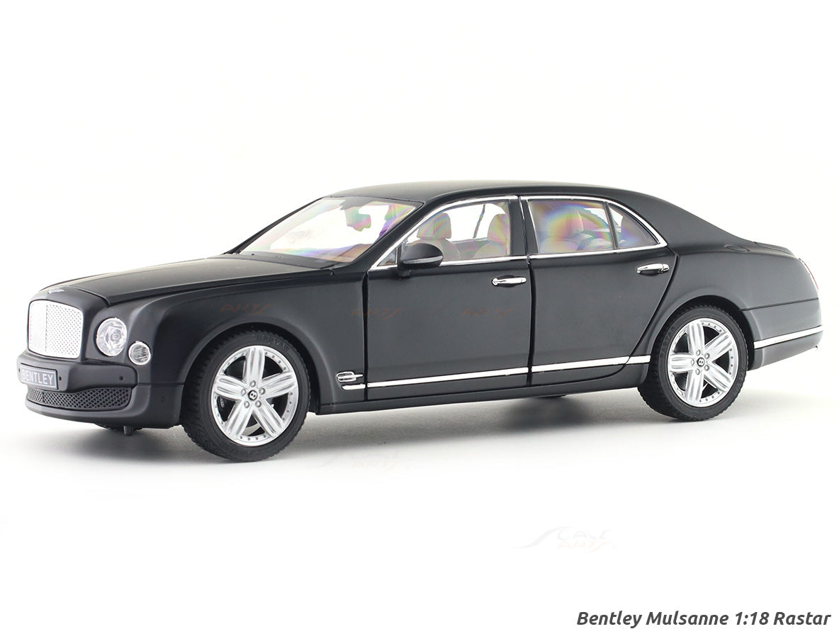 Bentley Mulsanne matte black 1:18 Rastar licensed diecast scale model car collectible