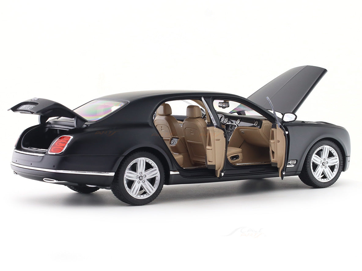 Bentley Mulsanne matte black 1:18 Rastar licensed diecast scale model car collectible