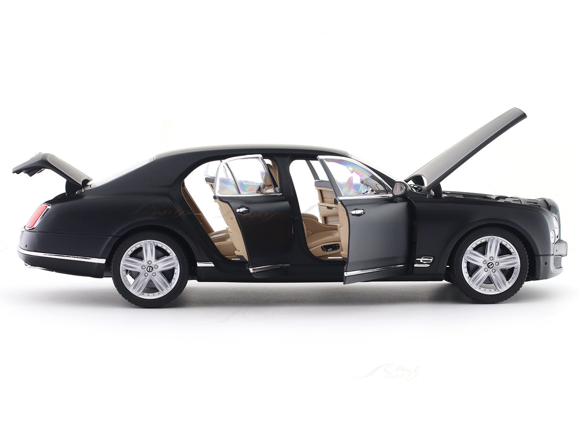 Bentley Mulsanne matte black 1:18 Rastar licensed diecast scale model car collectible