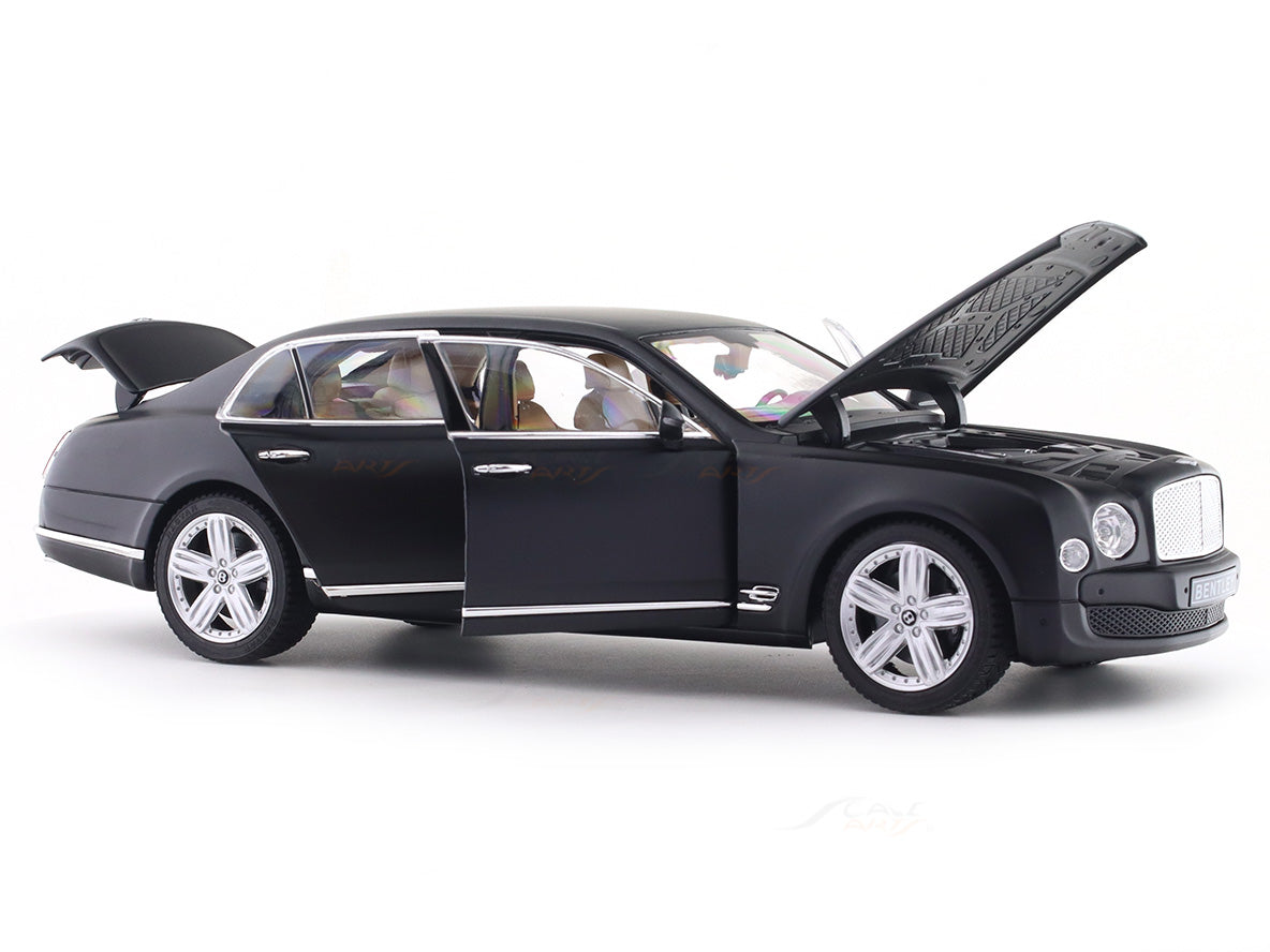Bentley Mulsanne matte black 1:18 Rastar licensed diecast scale model car collectible