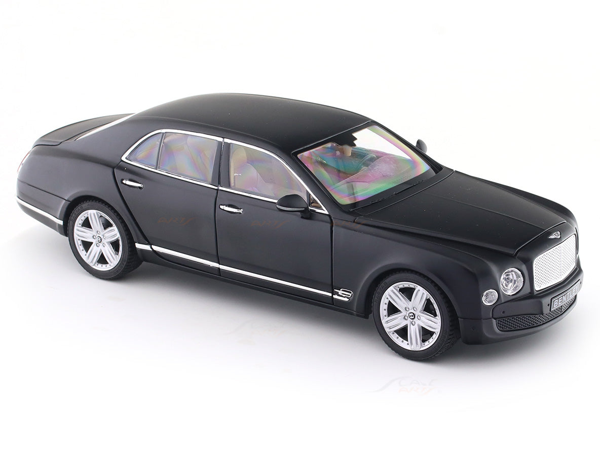Bentley Mulsanne matte black 1:18 Rastar licensed diecast scale model car collectible