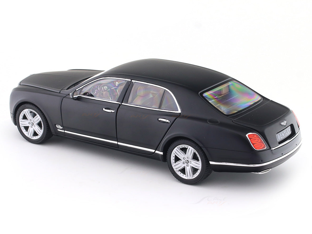 Bentley Mulsanne matte black 1:18 Rastar licensed diecast scale model car collectible