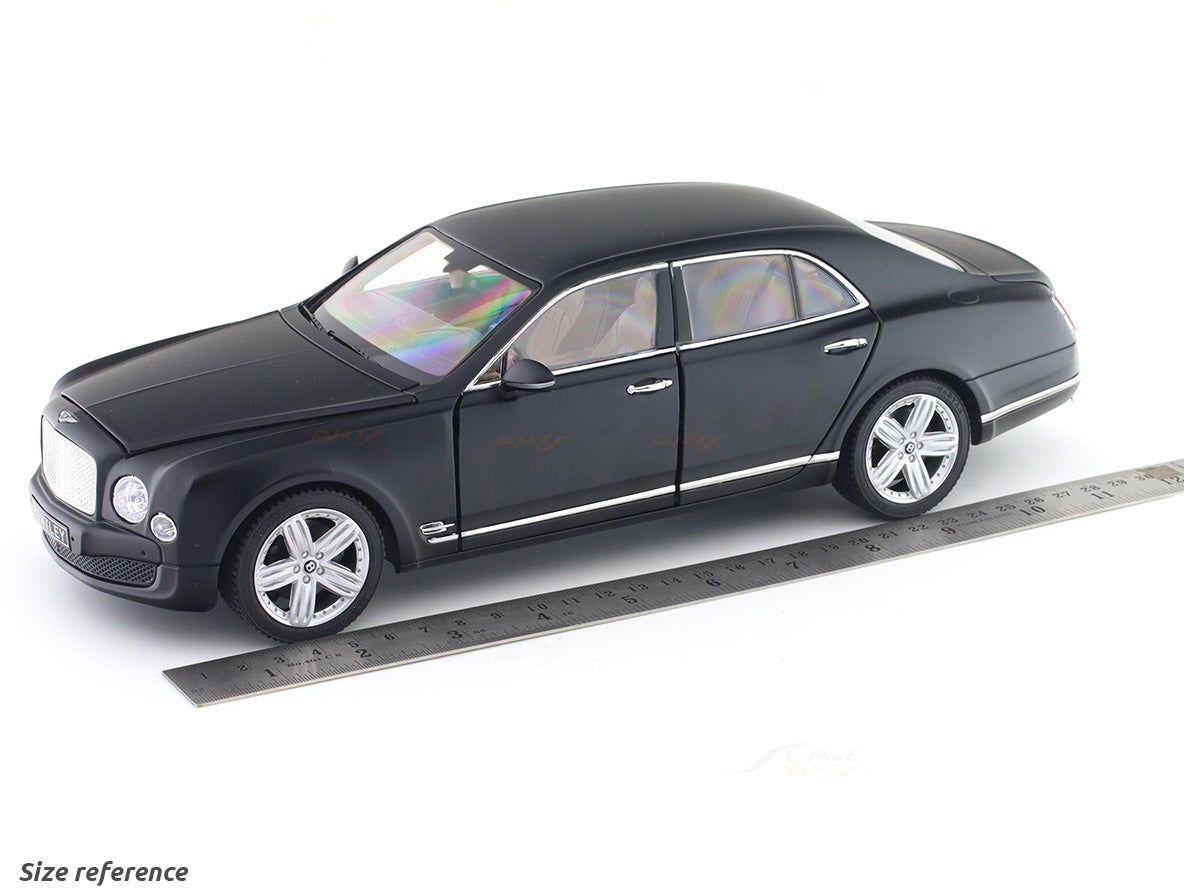 Bentley Mulsanne matte black 1:18 Rastar licensed diecast scale model car collectible