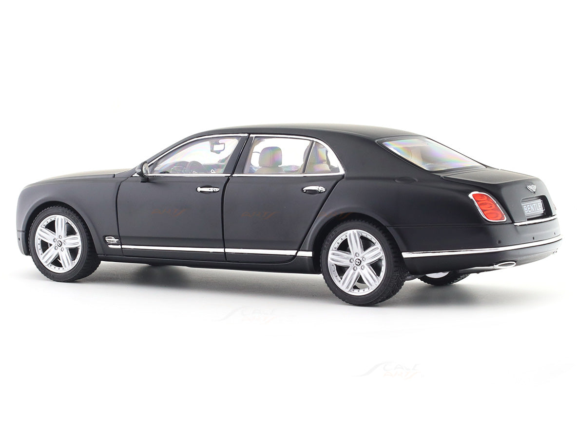 Bentley Mulsanne matte black 1:18 Rastar licensed diecast scale model car collectible