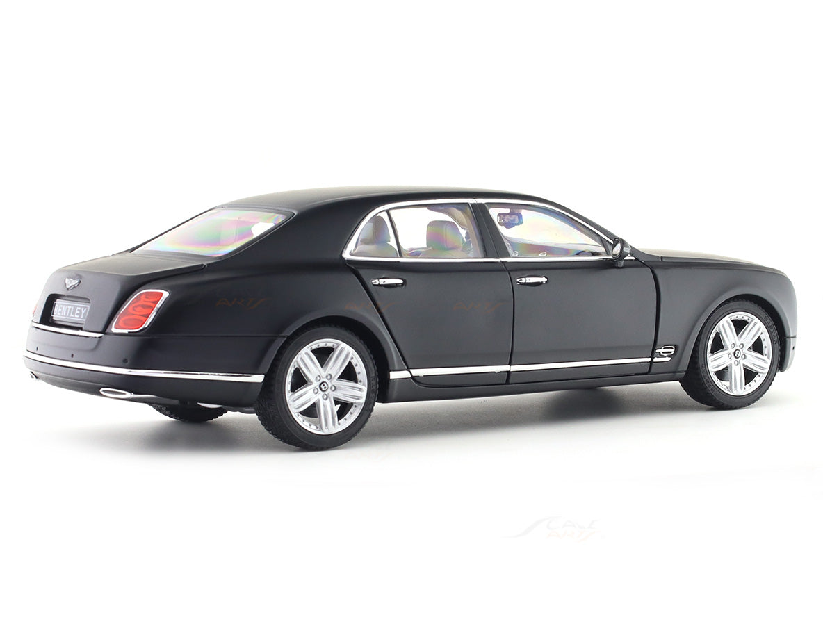 Bentley Mulsanne matte black 1:18 Rastar licensed diecast scale model car collectible