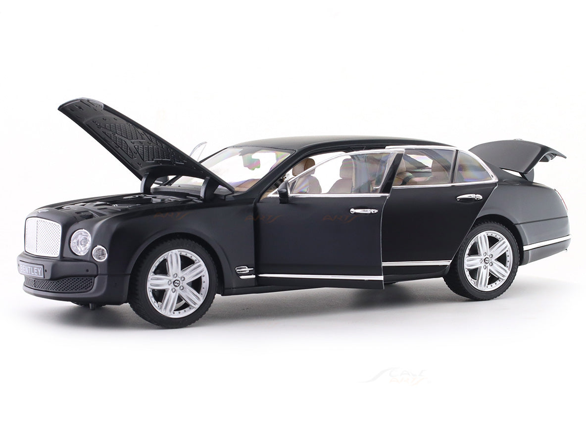 Bentley Mulsanne matte black 1:18 Rastar licensed diecast scale model car collectible