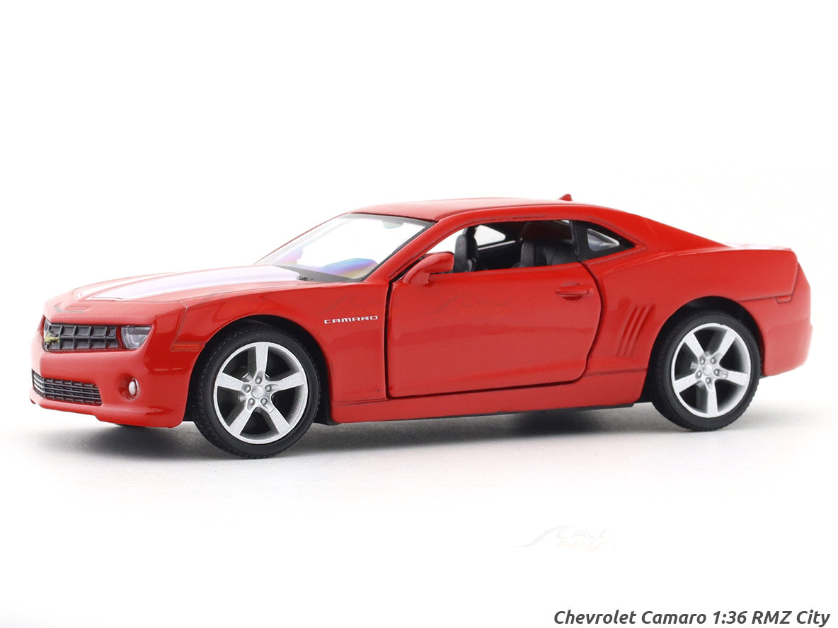Chevrolet Camaro red 1:32 RMZ City licensed pull back car scale model
