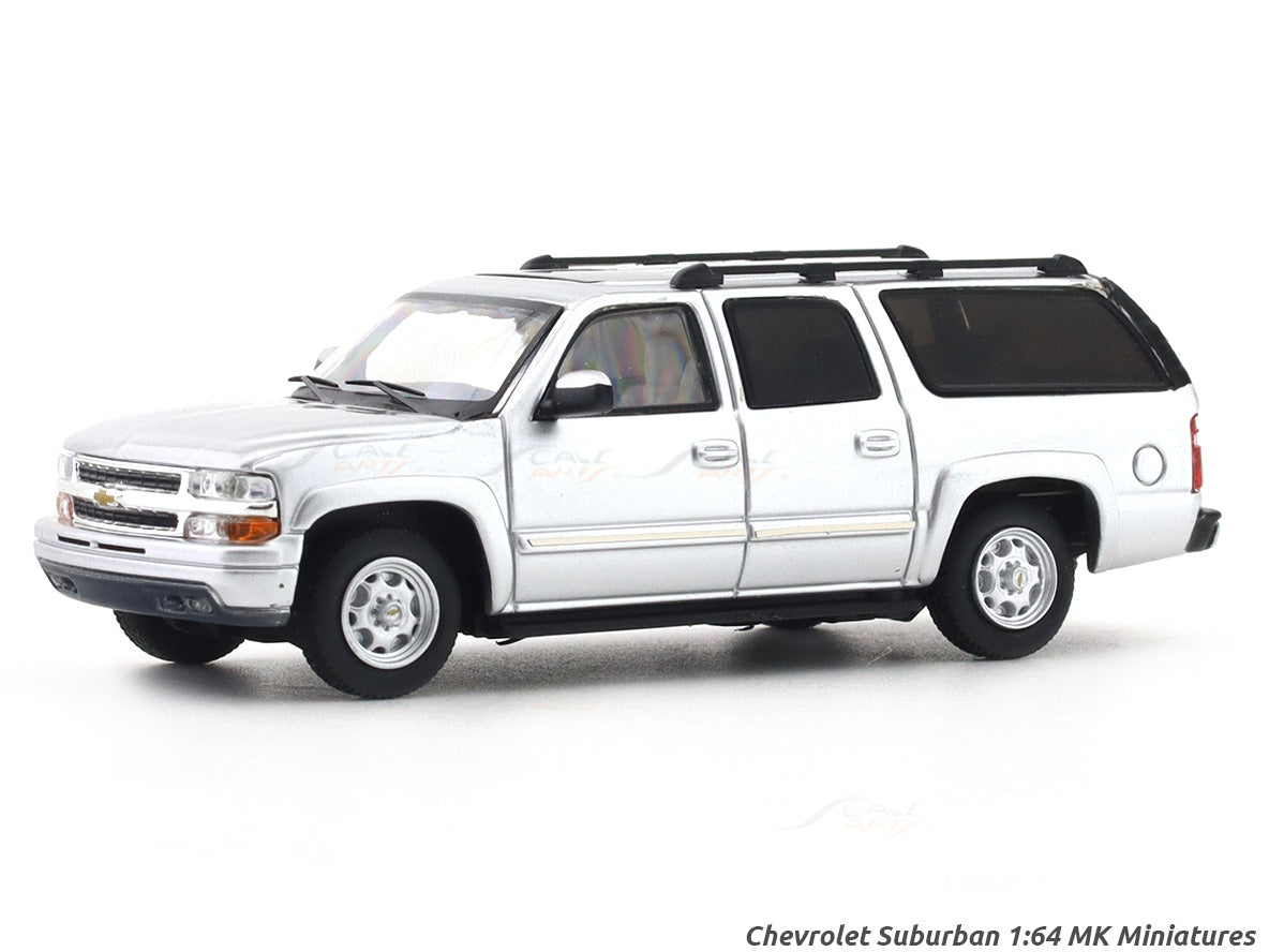 Chevrolet Suburban silver 1:64 MK Miniatures diecast scale model car collectible